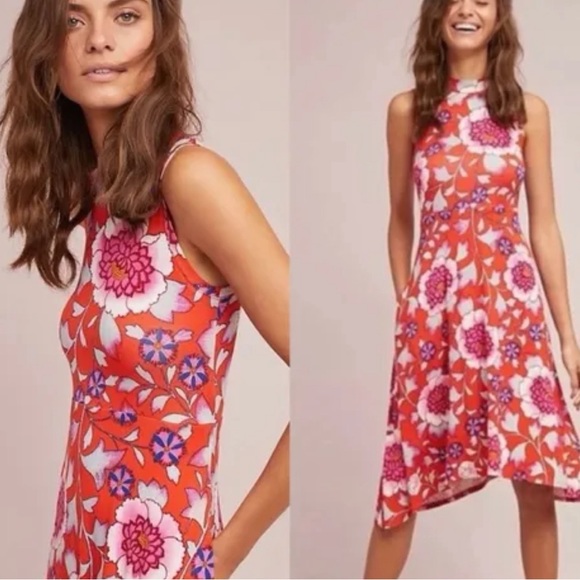 ANTHROPOLOGIE Maeve “Cleary” Sleeveless MIDI Dress - Picture 1 of 9